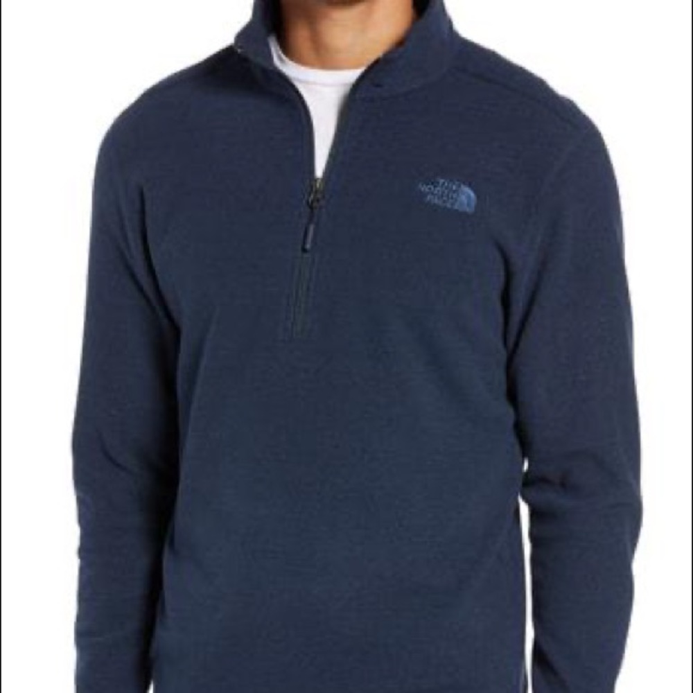 NORTH FACE NAVY PULLOVER QUARTER ZIP